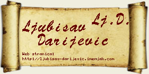 Ljubisav Darijević vizit kartica
